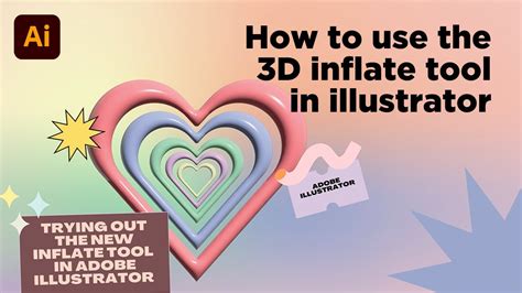 Tutorial 5 How To Use The New 3d Inflate Tool In Adobe Illustrator