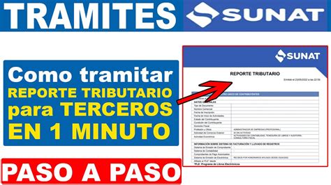 Como Emitir Reporte Tributario Sunat Image To U