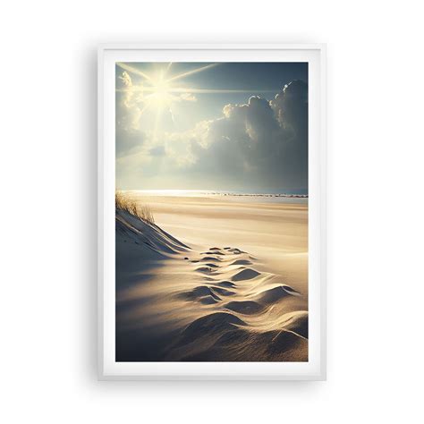 Obraz Plakat Kojący pejzaż 61x91cm Wydmy Plaża Ocean Foto