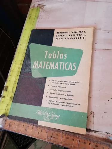 Tablas Matemáticas Mercadolibre