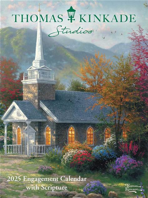 Thomas Kinkade 2025 Engagement Calendar With Scripture Images Eirena