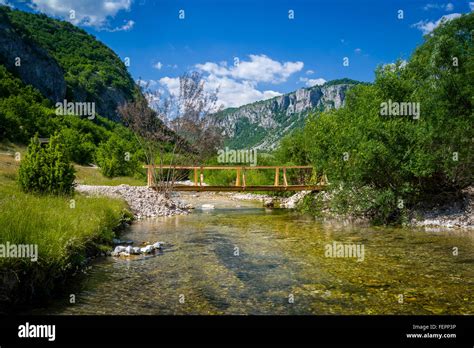 Mountain river landscape Stock Photo - Alamy