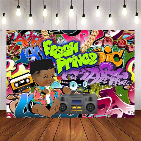 Mocsicka Fresh Prince Graffiti Wall Birthday Party Backgrounds ...