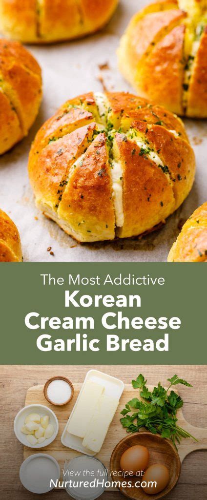 Korean Cream Cheese Garlic Bread Nurtured Homes