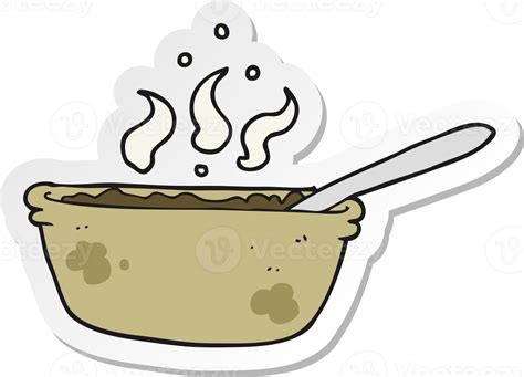 Sticker Of A Cartoon Bowl Of Stew 36359059 Png