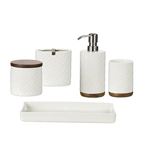 Best Wood Bath Accessories Set