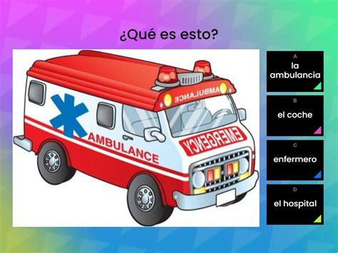 Vocabulario Del Hospital Quiz