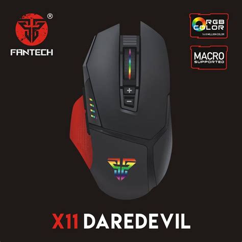 Fantech X Daredevil Macro Rgb Gaming Mouse Fantech