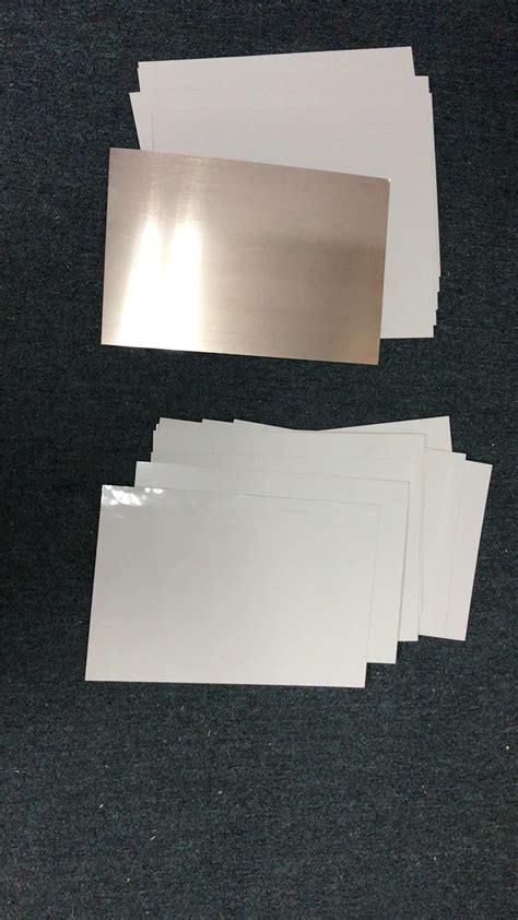 A Sparkle White Glossy Sublimation Blank Aluminum Metal Sheet For Flat