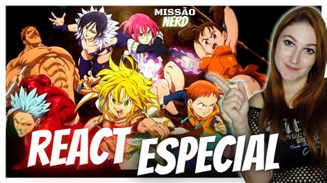 React Rap Especial Sete Pecados Capitais Meliodas Ban Escanor