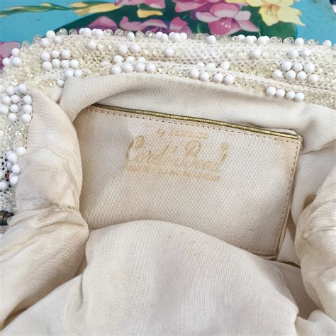 Vintage Corde Bead Clutch Mid Century Handbag Vintage Bridal Clutch