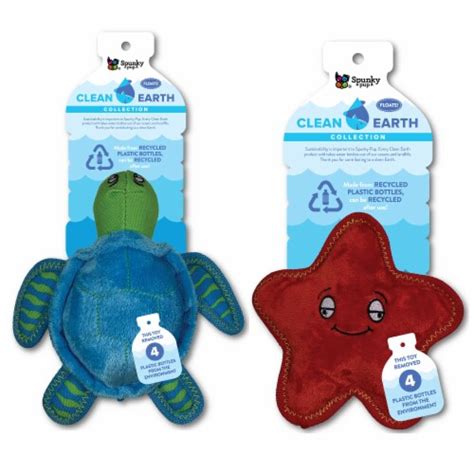 Spunky Pup Clean Earth Recycled Plush Toy 2 Ct Kroger