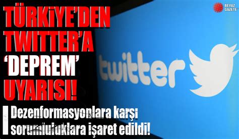 Beyaz Gazete On Twitter T Rkiye Den Twitter A Deprem Uyar S