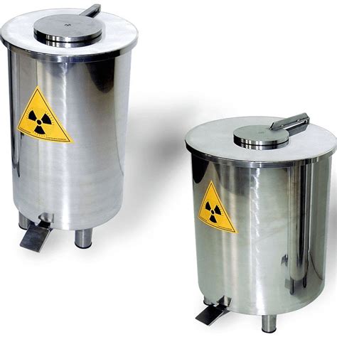 Radioactive Waste Container Cr Series Comecer Stainless Steel