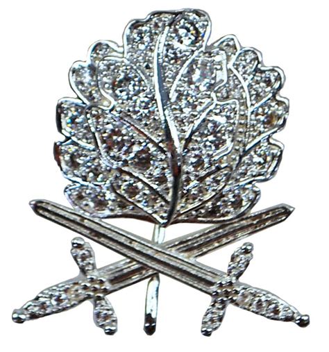 Knights Cross Oak Leaf Cluster With Diamonds And Swords Silver One Only