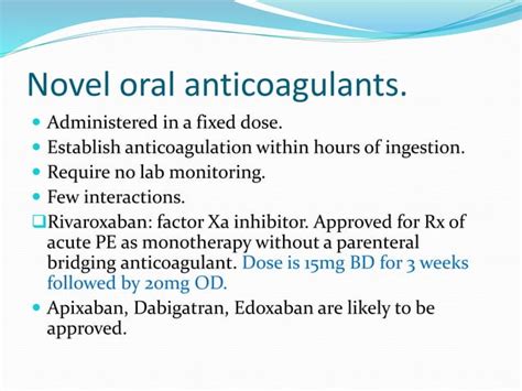 Pulmonary Thromboembolism Management And Prophylaxis Ppt