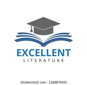 Excellent Education School Vector Icon Logo Stock Vector (Royalty Free ...