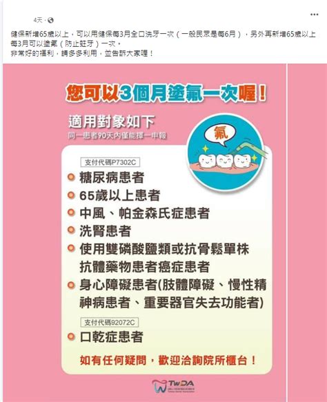 【部分錯誤】網傳「健保新增65歲以上可以用健保每3個月全口洗牙、塗氟」？ 台灣媒體素養計畫