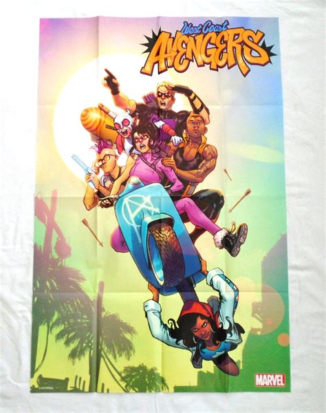 West Coast Avengers By Caselli Folded Promo Poster — Lucky Target Comics