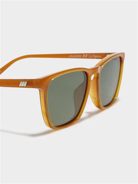 Le Specs Bad Medicine Alt Fit Sunglasses In Ochre Brown Glue Store