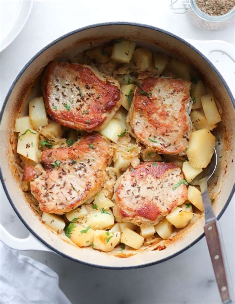 Pork and Sauerkraut (German Pork Chops) - Cook At Home Mom