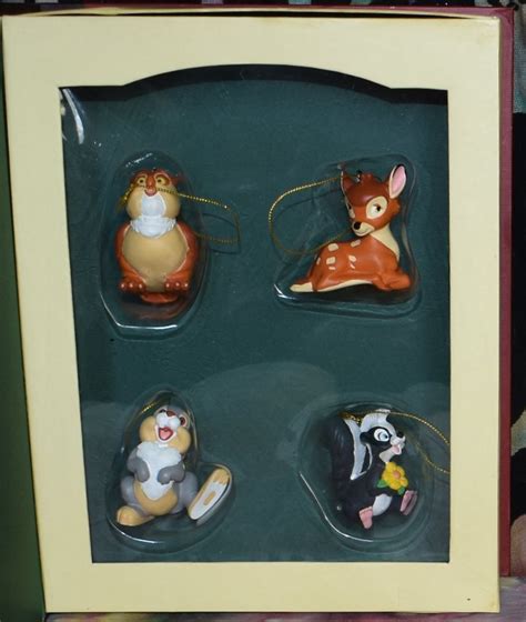 Walt Disney Disneys Christmas Collection Bambi Set Of 4 Ornaments In