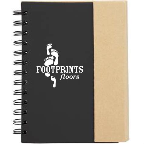 Two Tone Eco Friendly Notebooks ANOT21 Footprints Floors