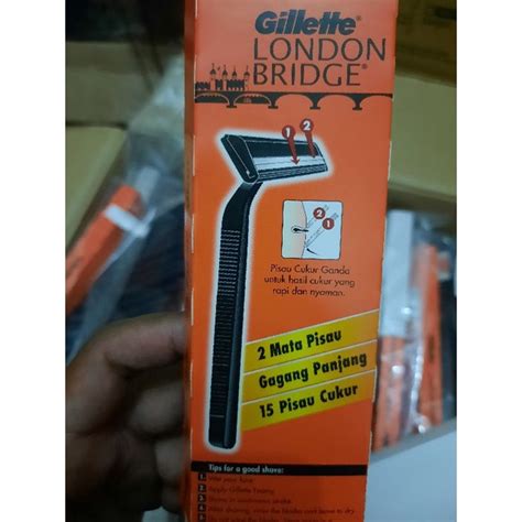 Jual Gillette Razor London Bridge Layer Alat Cukur Pisau Cukur