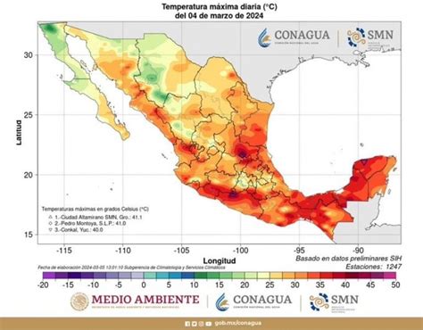 Sequía extrema en México MAPA de estados con mayor desabasto de agua