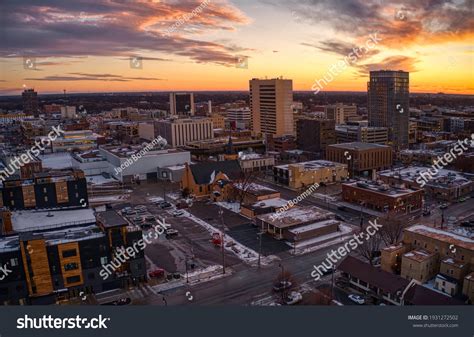 Aerial View Fargo Skyline Dusk Stock Photo 1931272502 | Shutterstock