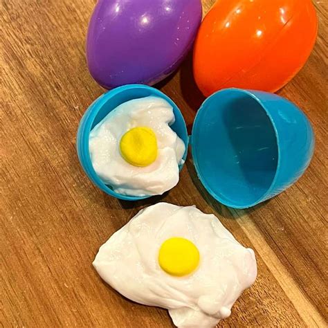 DIY Egg Shaped Slime Recipe For Slime Eggs