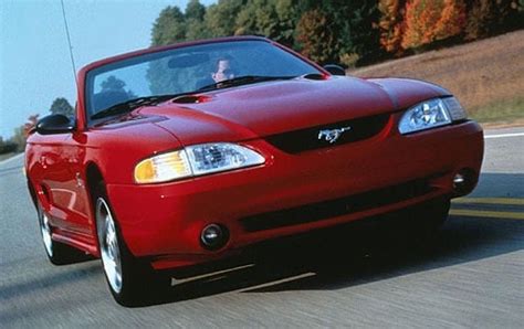 Used 1996 Ford Mustang Svt Cobra Convertible Review Edmunds