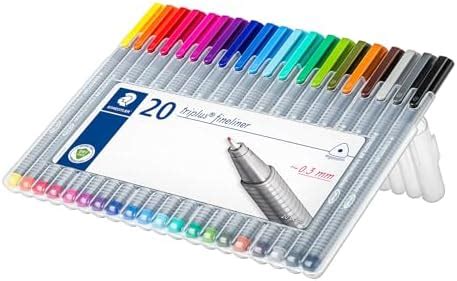 STAEDTLER 334 SB6 PA Triplus Fineliner Superfine Point Pens 0 3 Mm