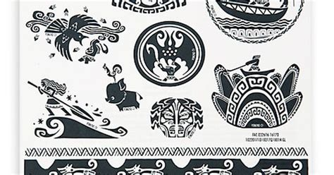 Maui Temporary Tattoos Disney Moana Disney Pinterest Moana