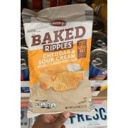 Clancy S Potato Crisps Baked Ripples Cheddar Sour Cream Calories