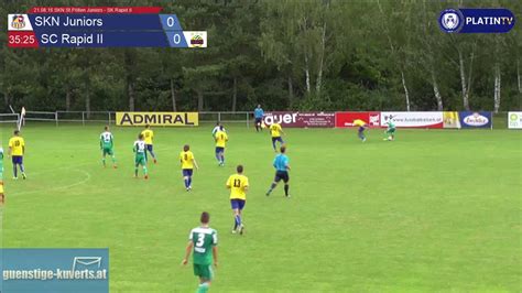 21 08 16 SKN St Pölten Juniors SK Rapid II Highlight 1 Halbzeit