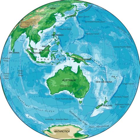 Topographical Map Of Australia - Australia Topo Map