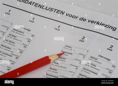 Netherlands November 2023 Elections For The Dutch Parliament List Of