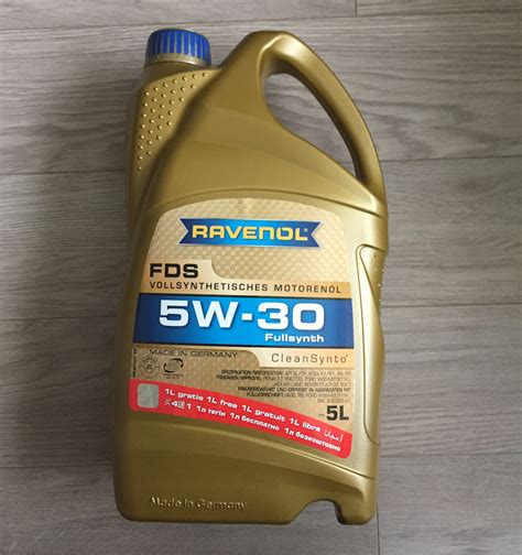 Масло Ravenol FDS 5W30 — Ford Focus III Hatchback, 1,5 л, 2015 года ...