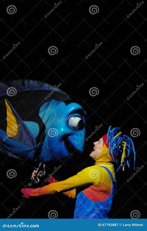 Dory Puppet In The Animal Kingdom Finding Nemo Musical Editorial