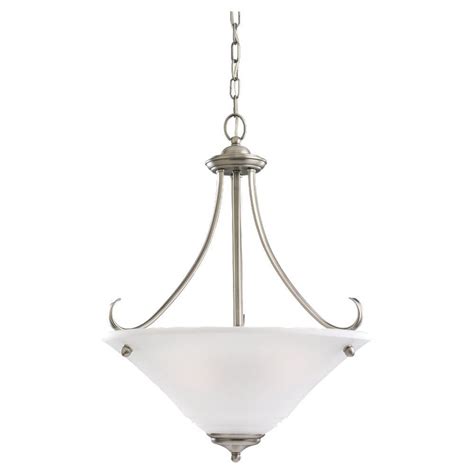 Sea Gull Lighting 3 Light Antique Brushed Nickel Pendant The Home Depot Canada