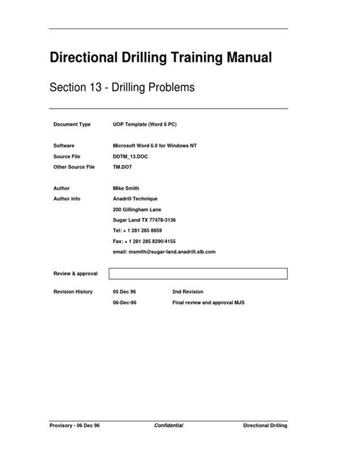 Drilling Problems | PDF | Oil Well | Casing (Borehole)