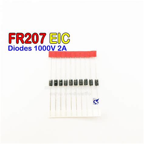 Diode ไดโอด Fr207 Eic Fast Recovery Rectifier Diodes 1000v 2a