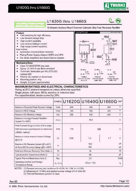 U1620g8171235pdf Datasheet Download Ic On Line