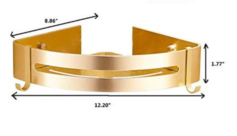 Estante De Esquina Para Ducha Con Dos Ganchos Estantes De