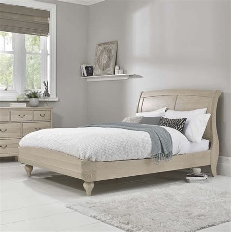 Bordeaux Chalk Oak Low Footend Bedstead Size King Ixo