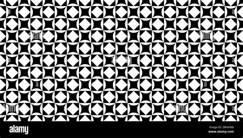 Black And White Seamless Abstract Pattern Vector Illustration Stock