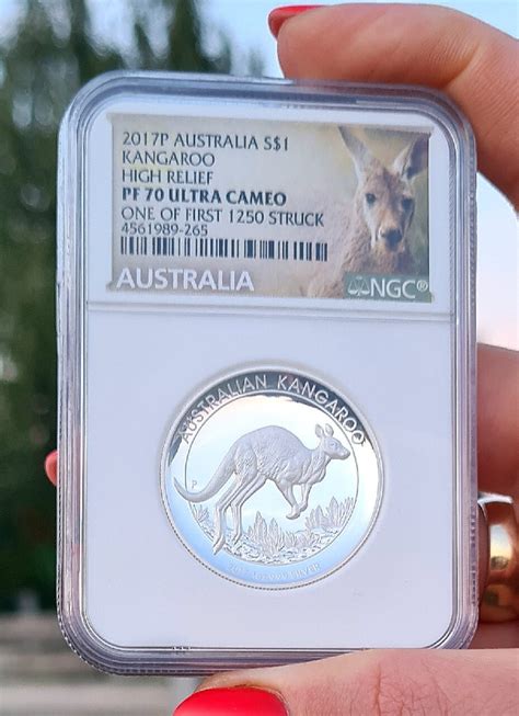 Srebrna moneta Australijski Kangur 2017 1oz NGC Czarnków Kup teraz