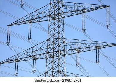 High Tension Power Lines Electric Grid Stock Photo 2398242701 ...