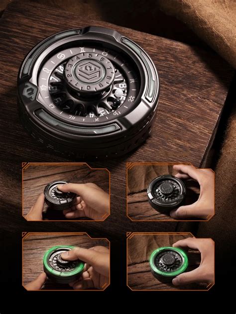 Spinner Giratorio Luminoso De Metal Edc Juguetes De Descompresi N